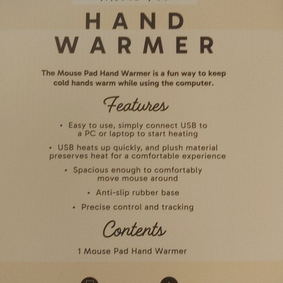 Warm Mouse Pad - Pink and Cream For Those Cold Hands - Picture 5 of 7